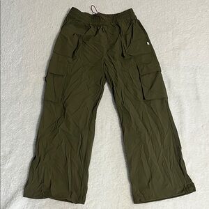 Sage Green Cargo Track Pants